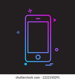 Smart phone icon design vector