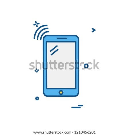 Smart phone icon design vector