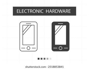 Smart phone, phone icon, electronic hardware icons