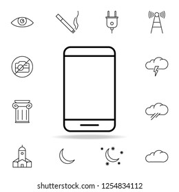 smart phone icon. Element of simple icon for websites, web design, mobile app, info graphics. Thin line icon for website design and development, app development on white background