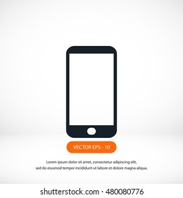smart phone icon, flat design best vector icon