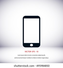 smart phone icon, flat design best vector icon