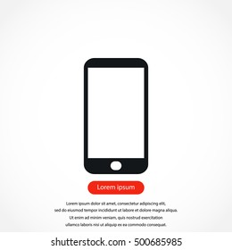 smart phone icon, flat design best vector icon