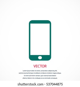 smart phone icon, flat design best vector icon