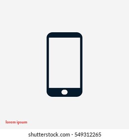 smart phone icon, flat design best vector icon