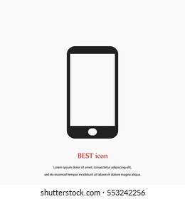 smart phone icon, flat design best vector icon
