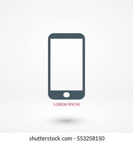 smart phone icon, flat design best vector icon