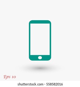 smart phone icon, flat design best vector icon