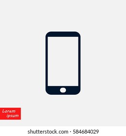 smart phone icon, flat design best vector icon
