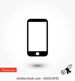 smart phone icon, flat design best vector icon