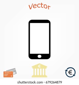 smart phone icon, flat design best vector icon