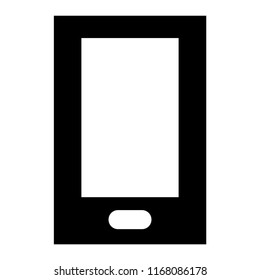smart phone icon. flat illustration of smart phone vector icon for web