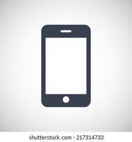 Smart phone icon in flat style