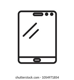 Smart phone icon isolated on white background. Vector illustration.
