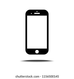 Smart phone icon isolated on white background. Vector illustration.