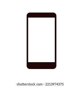 icono de teléfono inteligente aislado en fondo blanco
