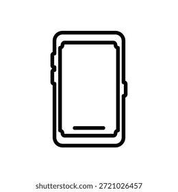Ícone de smartphone, gráficos de Vetor de Linha