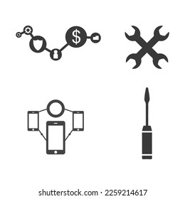 smart phone icon logo design and vector illustration
