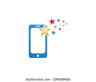 Smart phone icon logo template