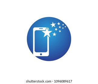 Smart phone icon logo template