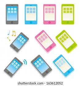 smart phone icon set