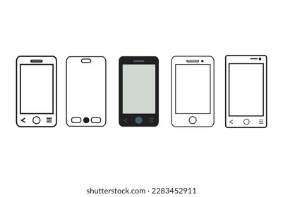 smart phone icon set,vector illustration