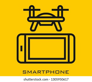 Smart phone icon signs