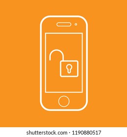 Smart phone icon, stock vector illustration, EPS10.