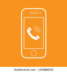 Smart phone icon, stock vector illustration, EPS10.