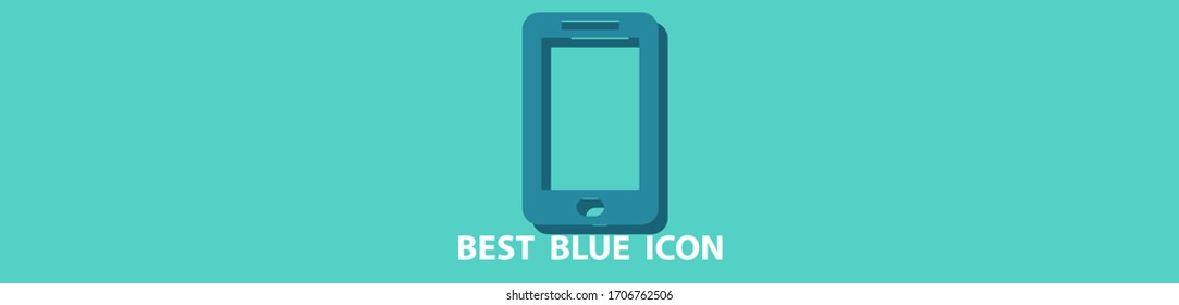 smart phone icon stock vector illustration flat design.