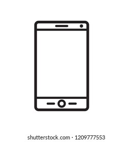 smart phone icon in trendy flat design 