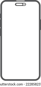 Iphone 14 pro icono de teléfono, vector de icono de iphone 
