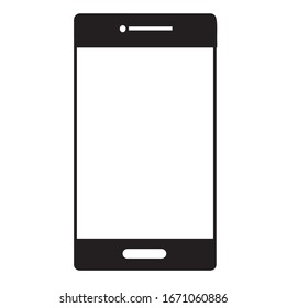 smart phone Icon Vector black