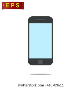 smart phone icon, vector cell phone icon, isolated mobile phone 
