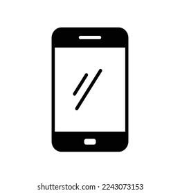 plantilla de diseño de vector de icono de teléfono inteligente en fondo blanco