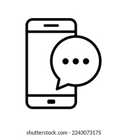 Smartphone-Symbol, Vektordesign-Vorlage auf weißem Hintergrund