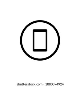 Ilustración vectorial de icono de teléfono inteligente
