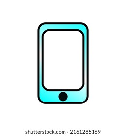 
Icono de teléfono inteligente, ilustración vectorial en fondo blanco, calidad de imagen superior.