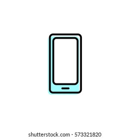 Smart phone icon. Vector illustration. Simple sign for mobile app or website.