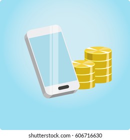 Smart phone icon. Vector illustration