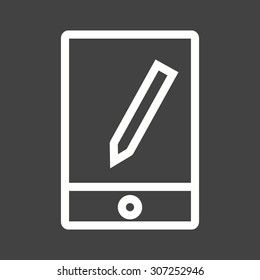 Smart phone, icon vector image.Can also be used for home electronics and appliances. Suitable for mobile apps, web apps and print media.