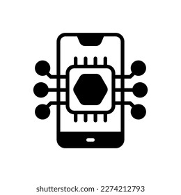 Smartphone-Symbol in Vektorgrafik. Logotyp