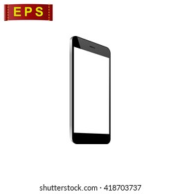 smart phone icon, vector modern smart phone, isolated blank screen smart phone