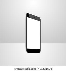 smart phone icon, vector modern smart phone, isolated blank screen smart phone