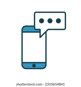 Smart phone icon vector on trendy design