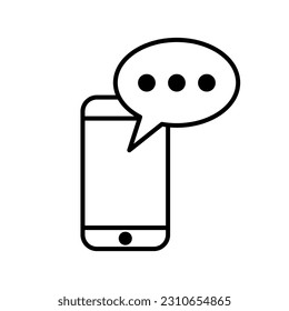 Smart phone icon vector on trendy design