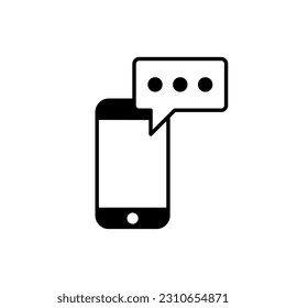 Smart phone icon vector on trendy design
