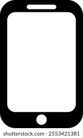 Smart phone icon vector on white background.