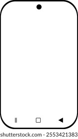 Smart phone icon vector on white background.