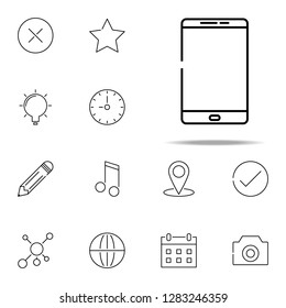 smart phone icon. web, minimalistic icons universal set for web and mobile